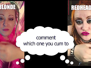 Comment which one made you cum blonde or redhead straight version