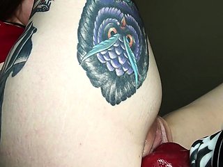 Beautiful Sonya having a horny solo toy masturbation