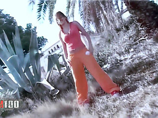 Jenny One: Beautiful Spanish Girl with Big Natural Tits Gets Naked Near an Abandoned Villa