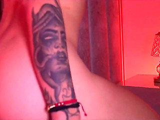 A Beautiful Woman, with Perfect Ass and Tits, Is Masturbating with a Large Dildo.