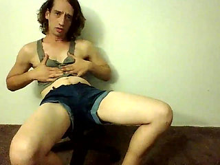 Red Panties and Jean Booty Shorts
