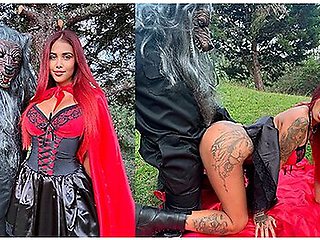 Little Red Riding Hood Was Lost In The Forest And Gets Fucked By The Big Bad Wolf - Yorgelis Carrillo
