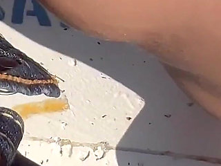 I Got Fucked Like a Whore Outdoors and Creampie My Pussy Filled with Sperm Like a Slut