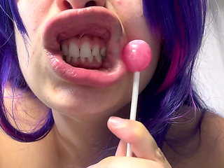 My Indian Wife Is at Home Sucking the Lollipop Then Masturbating with It and Having an Orgasm