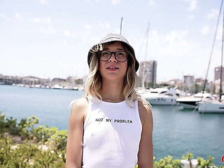 German Scout Casting: Skinny Teen Megan Love Squirts Hard on Big Cock - Rough Fuck & Real Orgasm