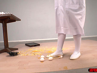 School Lunch Mess - Misaki Okina's Playful Food Crush