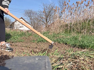 Giantess Gardening Gone Wild She Plants a Tiny Man