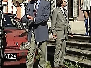 Hot German Amateurs Anal Threesome Outdoor with Blowjob and Cumshot