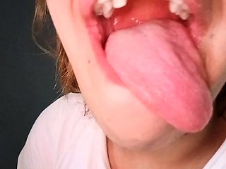 caroline honey - Exploring My Big Tongue