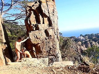 Kinky couple's outdoor sex adventure in public