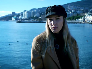 Outdoors Smoking with Beaty Russian Girl 1
