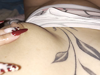 Sexy Roommate in Short Pajamas Fingers Herself Until Orgasm