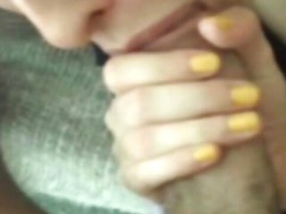 She Pleasures Him With Her Mouth