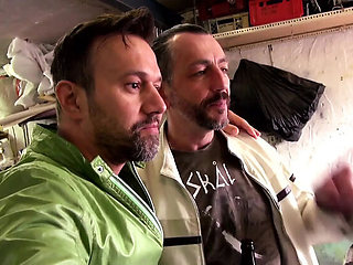 German MILF Leni 78 gets hot facial from Titus Steel and Dieter von Stein