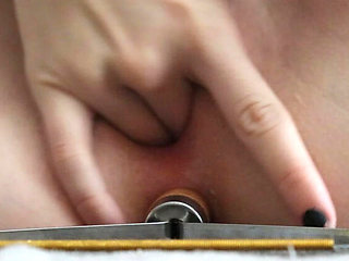 Skinny Teen Anonymous Kitty Double Penetration With Scrubbing Brush Solo Masturbation Orgasm