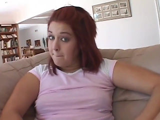 Redhead naughty has always dreamed about black thick meat in her cunt
