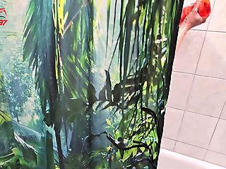 Roommate Films Me Taking a Shower and Jerks off
