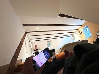 Pregnant Saskialove Busts Ex Watching Porn and Fucks Him Hard - German MILF with Big Natural Tits