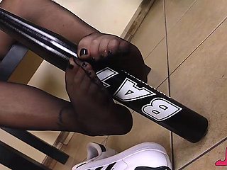 Dangling trailer with heavenly Harley Quinn from Cosplay Feet