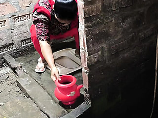 Desi Aunty Anal Fuck in Bathroom - Indian Mom Step Son Doggy Style HD