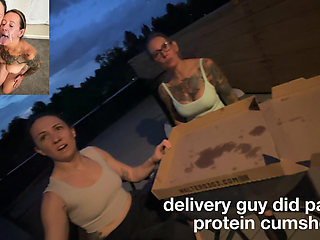 Delivery Guy Fucked 2 Clients Facecum Instead of Pizza