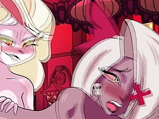 Charlie and Vaggie get lost in their wild sexual fantasies in Hazbin Hotel
