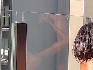 I Fucked My Wife on the Balcony and Came Inside Her Pussy.