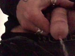 Ladies! My cock at a nice angle that drips and pisses between my fingers!! ...