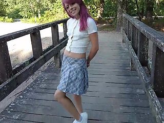 Thong-wearing cutie shows off outside and inside too