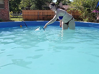 Cleaning My Pool in a Bikini