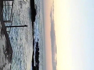 Running Uphill with Sunrise Without Panties