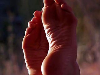 French Public Barefoot Babe Showing Feet Soles Foot Fetish