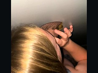 Amateur blonde girlfriend homemade blowjob and handjob