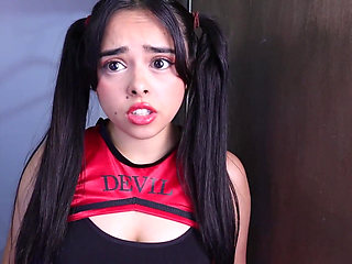 Cheerleader Girl in the Neighborhood