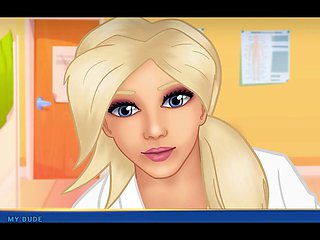 High heels and stockings, mom, gloves