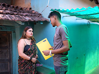 Indian Village Bhabhi Get Fucked in Her Tight Pussy by Loan Manager During Day Time