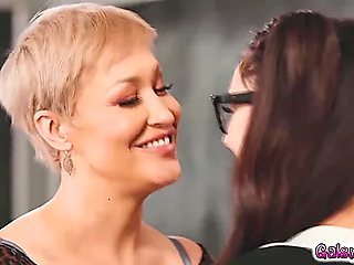 Eliza And Ryan Shared Nerdy Lesbian Fucking