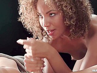 Lustful Ebony Teen 18+ Romy Indy Hot Interracial Clip