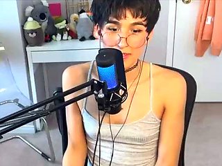 Cute curly brunette solo webcam masturbation