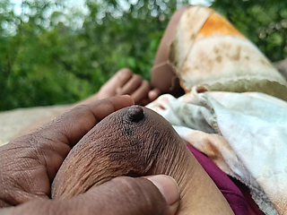 Outdoor fucking with step sister