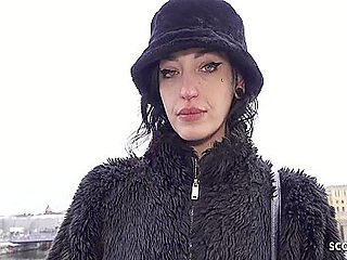 Crazy Skinny Goth Girl Brisen Love Rough Fuck At Porn Casting With Rimjob Squirting And Deepthroat