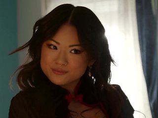 Nathan Bronson and Lulu Chu in a hot doggy style sex session.