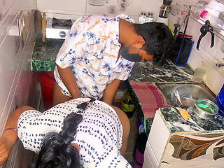 Angry Desi Maid Gets Fucked Hard by Boss in Kitchen Intense Kitchen Sex part 2 Hindi video