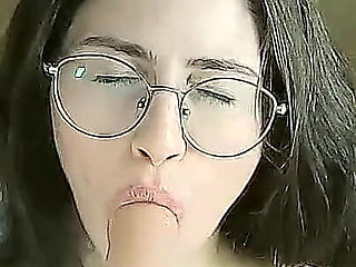 Schoolgirl Masturbating Ass Worship Suck and Ride Dick