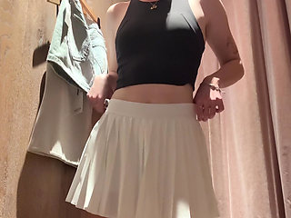 Cumming Hard While in the Change Room!! Hoping I Don't Get Caught!