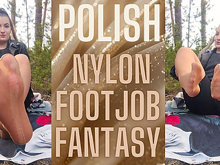 (102) Polish Fantasy Footjob in Nylons