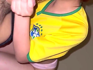 Young Man Sucking Cock and Riding Her Boyfriend Who Richly Screams with Pleasure