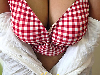 My new beach dress.. kerala mallu wife izha