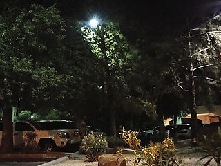 Thick BBW Wife Gives Outdoor Blowjob & Gets Doggystyle Creampie