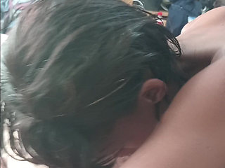 Grandpa Daddy Get Best Blowjob & Fuck by Skinny Petite Hot Black Slut in Bathtub Doggystyle ( Bathroom Sex )